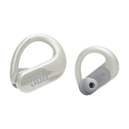 JBL Endurance Peak 3 - White - Dust and water proof True Wireless active earbuds - Front